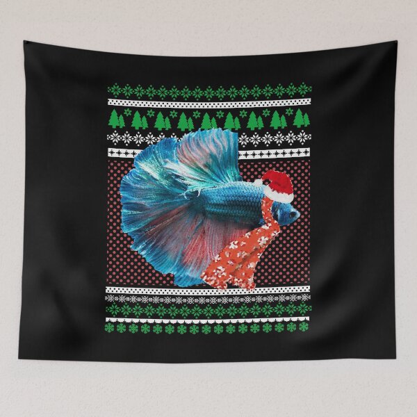 Item preview, Santa Got Betta Fish Christmas Graphic Jersey designed and sold by Manisma Road.