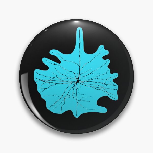 Item preview, Blue Cajal Illustration, Pyramidal Cell, silhouette designed and sold by ScienceSource.