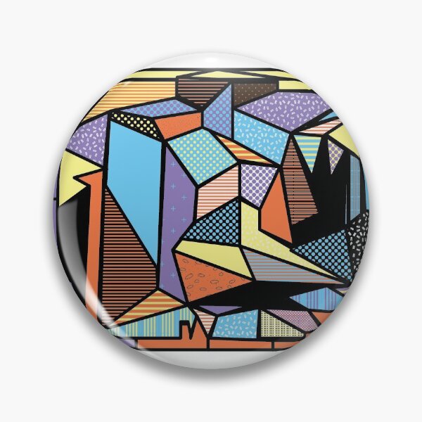 Item preview, Patterned trippy geometric mosaic stained glass art designed and sold by Kirsty Gregory.