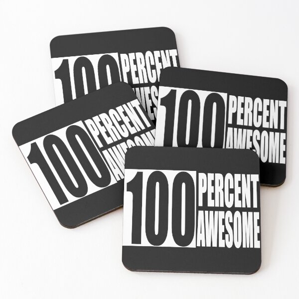 Item preview, 100 percent awesome black and white designed and sold by vidyaroul.