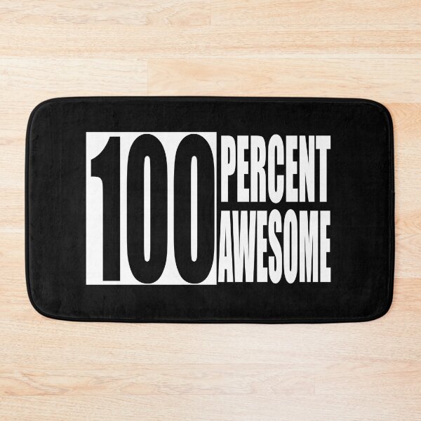 Item preview, 100 percent awesome black and white designed and sold by vidyaroul.