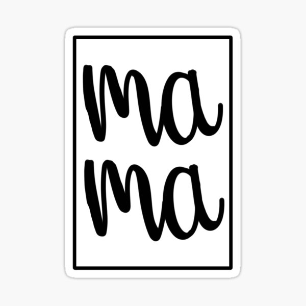 mama-logo-sticker-by-alyssasundy-redbubble