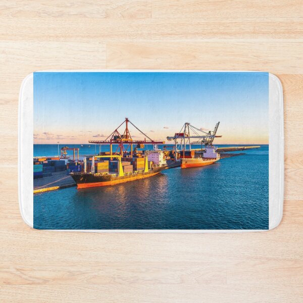 Item preview, Docked and loaded cargo merchant ships/ vessels designed and sold by debbieannpowell.