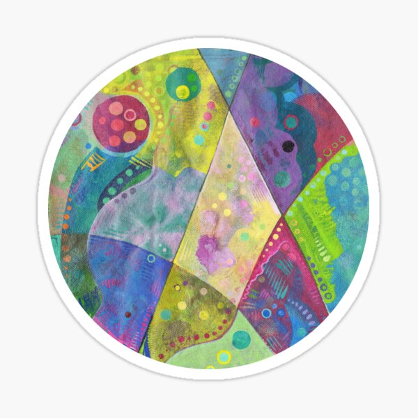 Abstract Intersection Painting - 2014 Sticker