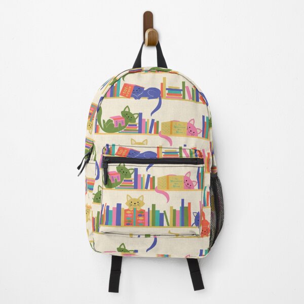Item preview, Cozy Cats and Books in Bright, Vintage Colors designed and sold by Portia Monberg.
