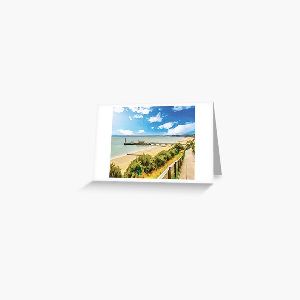 Item preview, Bournemouth beach, pier and seafront in Dorset England designed and sold by Gerald Waters.