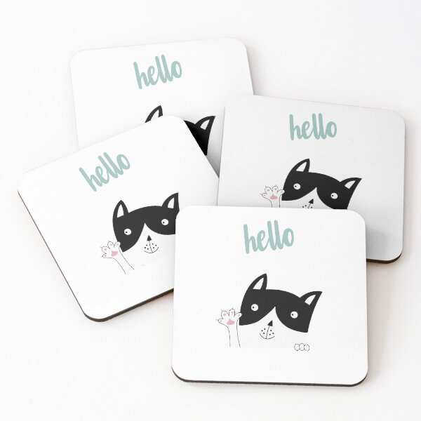 Item preview, Hanging/Peeking cat saying hello designed and sold by AnujShah7.