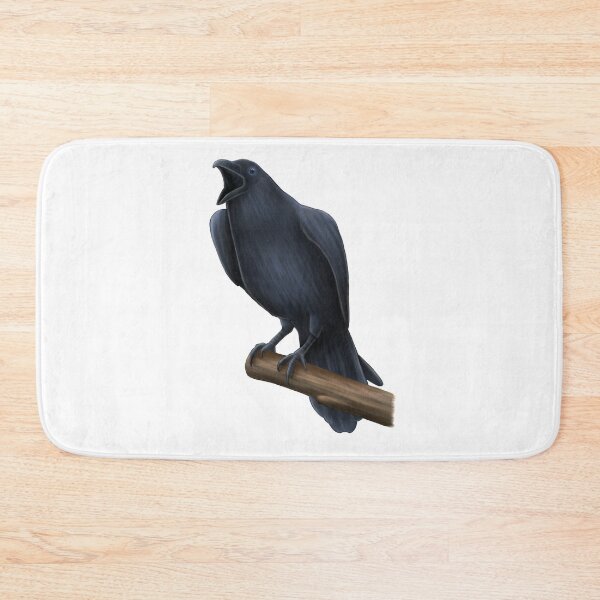 Item preview, Cuervo graznando en una rama designed and sold by troyanthonyart.