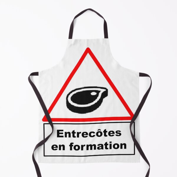 Item preview, funny road sign (french) - steaks formation designed and sold by ericlag.