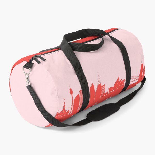 Item preview, minimalist sydney skyline red and pink color block designed and sold by neopop.