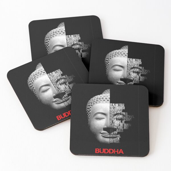 Item preview, Black and white Buddha Quote poster designed and sold by Enea Kelo.