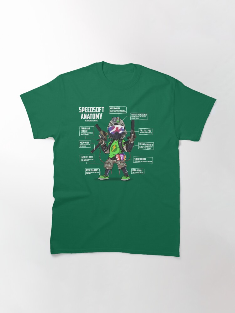 Alternate view of SPEEDSOFT ANATOMY (White writing) Classic T-Shirt