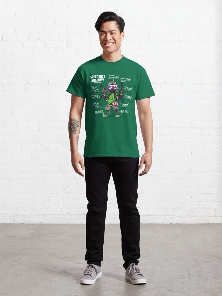 Alternate view of SPEEDSOFT ANATOMY (White writing) Classic T-Shirt
