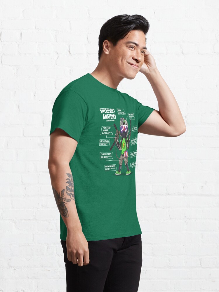 Alternate view of SPEEDSOFT ANATOMY (White writing) Classic T-Shirt