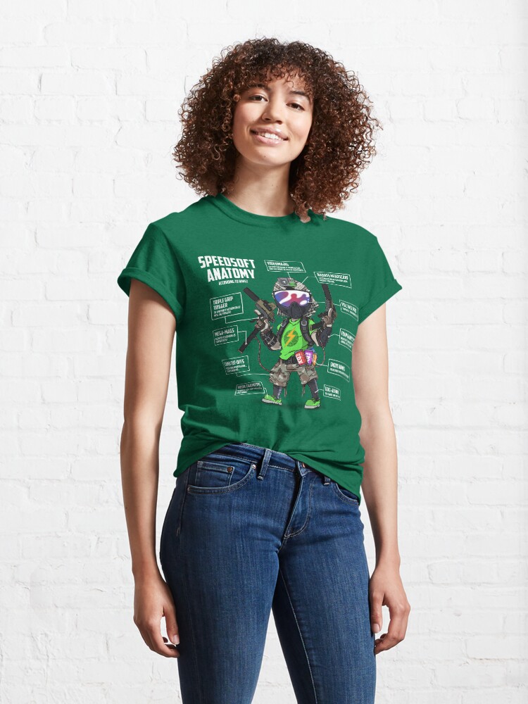 Alternate view of SPEEDSOFT ANATOMY (White writing) Classic T-Shirt