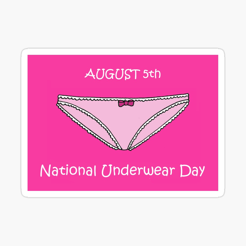 August 5th National Underwear Day Pink Panties | Art Board Print