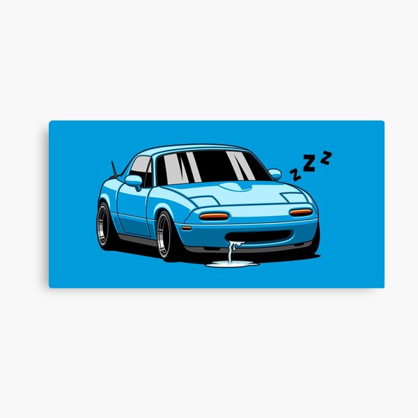 Item preview, Sleeping Miata II (blue) designed and sold by Vitorooh.