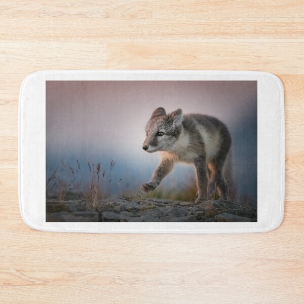 Item preview, Happy Arctic fox walking in sunset  designed and sold by C-B-Stuedal.