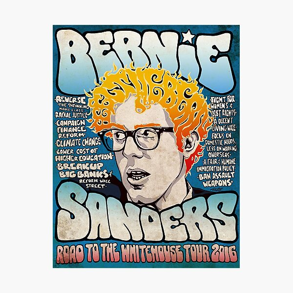 Bernie Sanders Road To The Whitehouse Tour 2016 Photographic Print