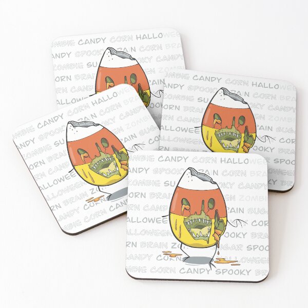 Artikelvorschau, Candy Corn Zombie Wandtext Halloween entworfen und verkauft von RyukiArtbook.