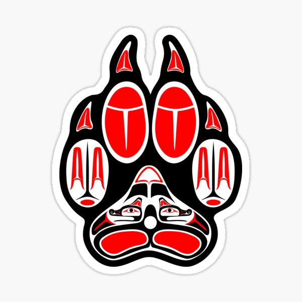 Sticker car sticker motorcycle wolf lupo wolf wolf dog head paws paw A5