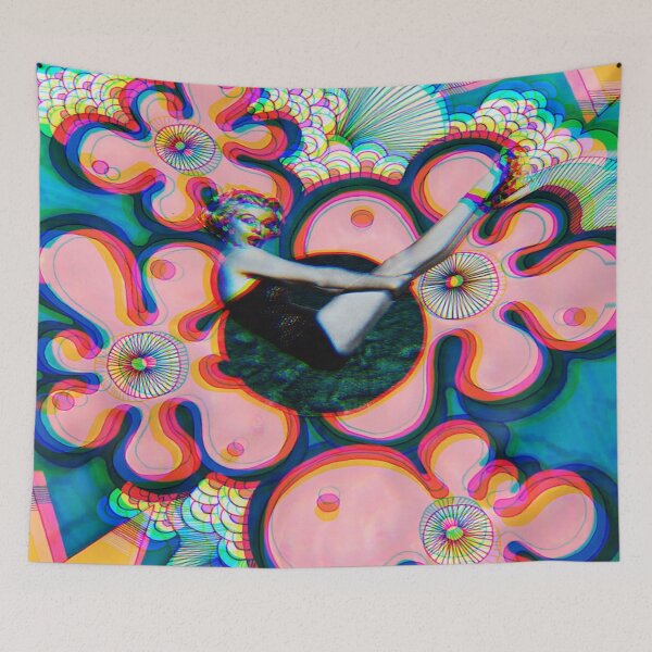 Item preview, Colorful Trippy Collage, Psychedelic Rave designed and sold by AnnaAndVibes.