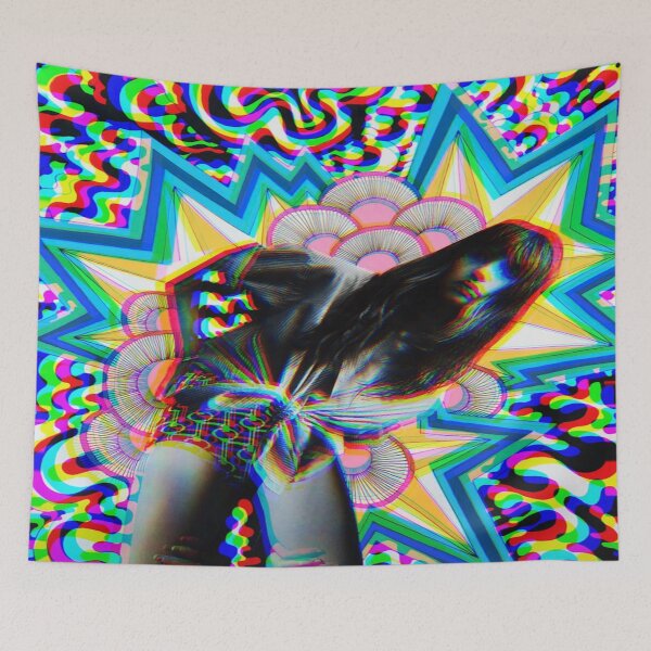 Item preview, Colorful Trippy Collage, Psychedelic Rave designed and sold by AnnaAndVibes.