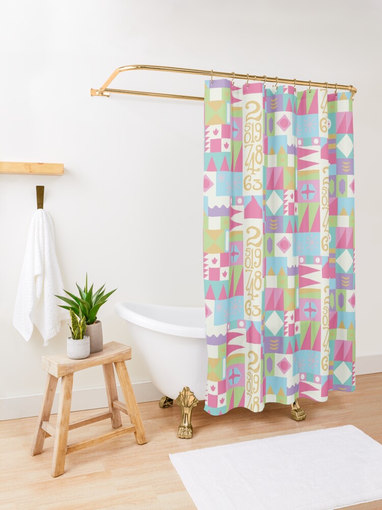 Alternate view of Small World Shower Curtain