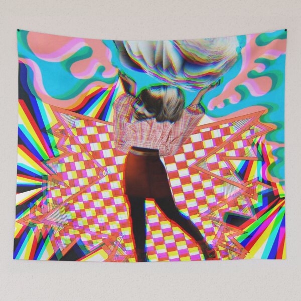 Item preview, Colorful Trippy Collage, Psychedelic Rave designed and sold by AnnaAndVibes.