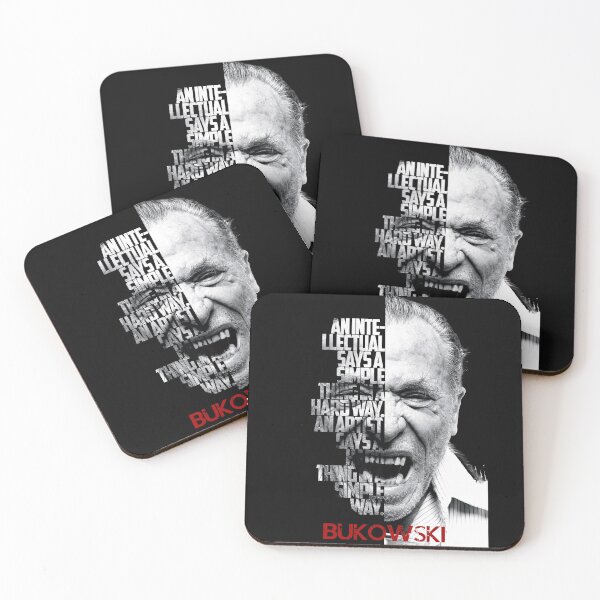 Item preview, Black and white Charles Bukowski quote poster designed and sold by Enea Kelo.