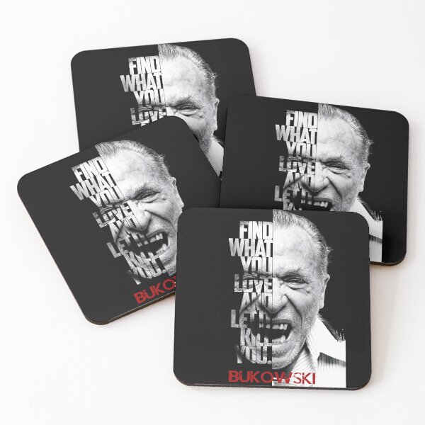 Item preview, Black and white Charles Bukowski quote poster designed and sold by Enea Kelo.