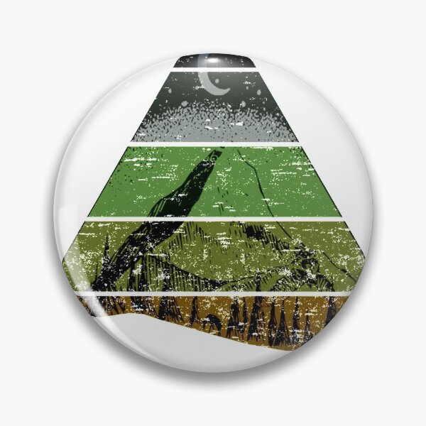 Item preview, retro mountain with stripes and moon designed and sold by designMarks.