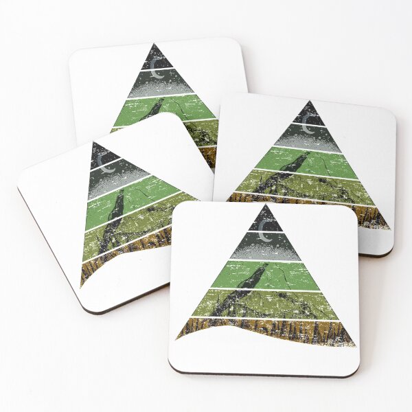 Item preview, retro mountain with stripes and moon designed and sold by designMarks.