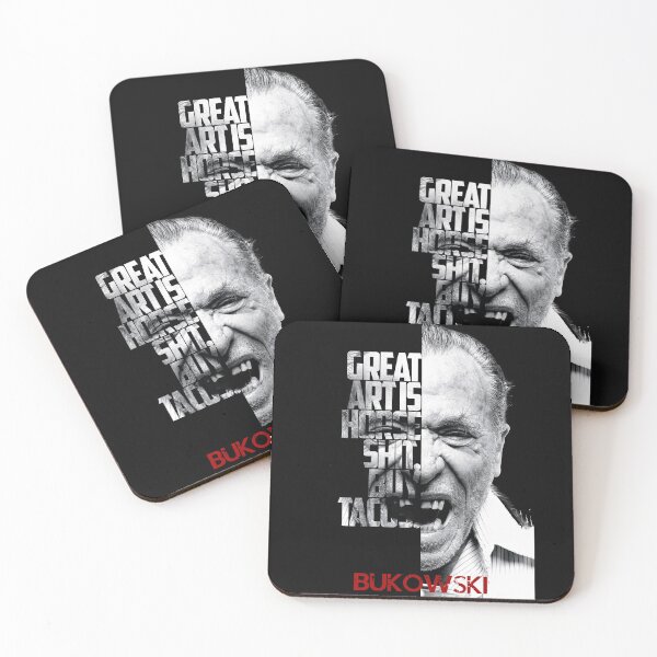 Item preview, Black and white Charles Bukowski quote poster designed and sold by Enea Kelo.