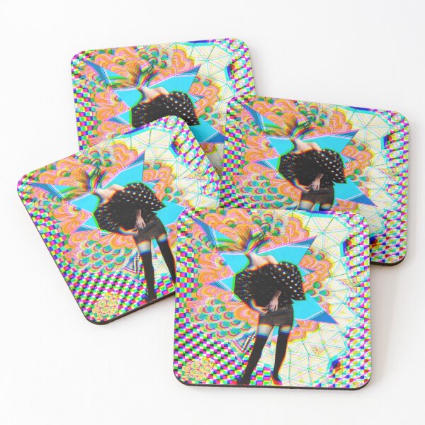 Item preview, Colorful Trippy Collage, Psychedelic Rave designed and sold by AnnaAndVibes.