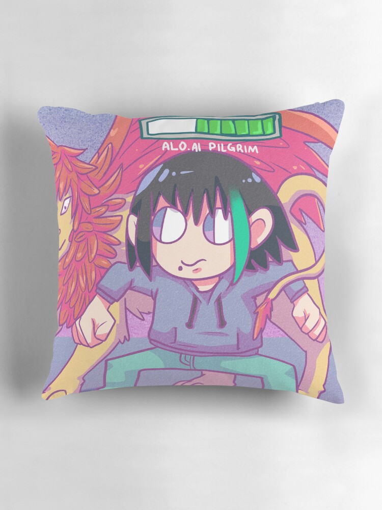 Thumbnail 3 of 4, Pillow, alo.ai adventures designed and sold by isisislas.