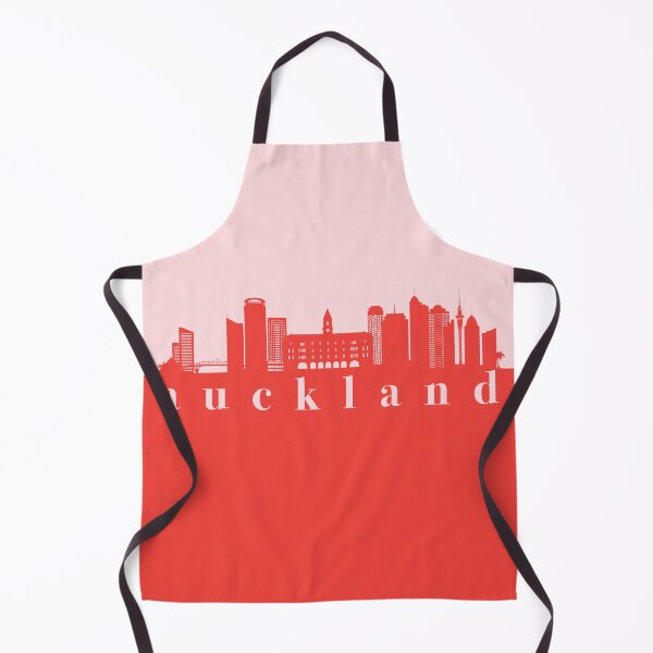 Item preview, minimalist auckland skyline red and pink color block designed and sold by neopop.
