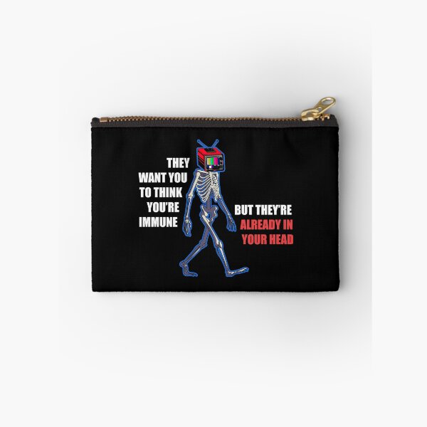 Item preview, You Are Not Immune To Propaganda – Skeleton Puppets TV News Consumerism designed and sold by The Green Corner.