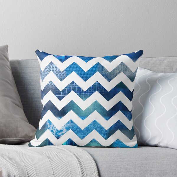 Item preview, Chevron Blues designed and sold by Leah Gunther.