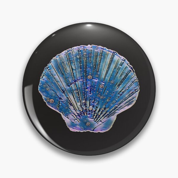 Item preview, Blue seashell on black designed and sold by Ninaeva.