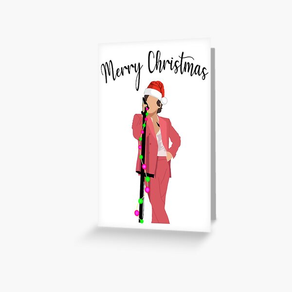 Harry styles Christmas design Greeting Card