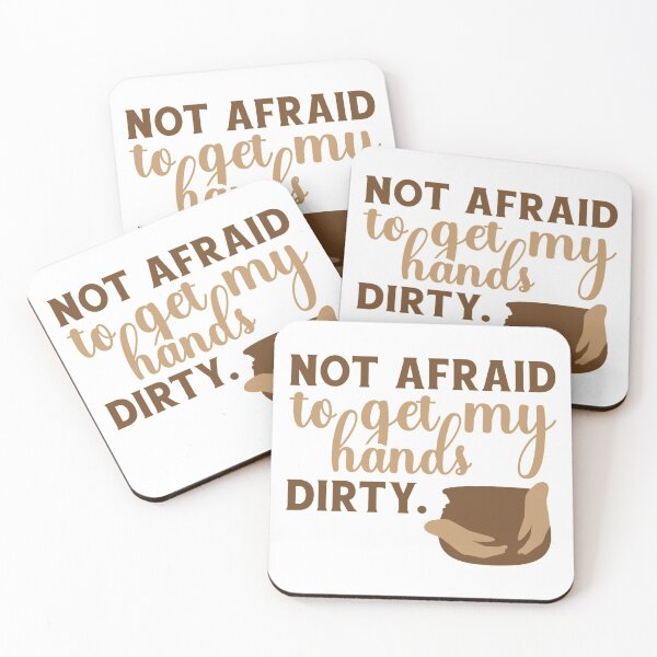 Item preview, Not Afraid To Get My Hands Dirty Pottery Saying Porcelain Ceramics Ceramicist Gift designed and sold by Style4You24.