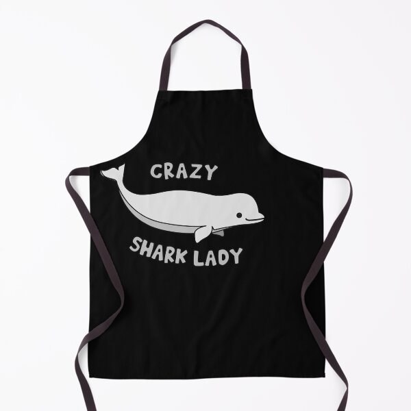 Item preview, CRAZY SHARK LADY | Cute shark sticker designed and sold by noahs-shop.