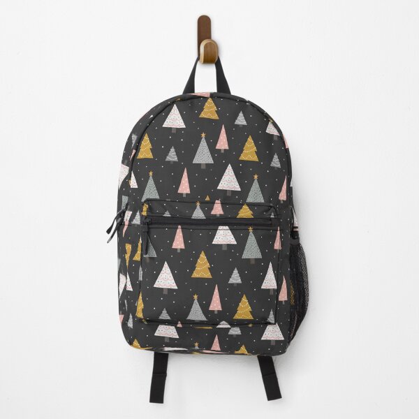 Item preview, Christmas Trees on Black designed and sold by latheandquill.