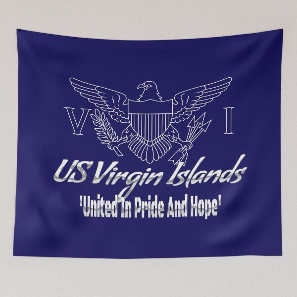 Item preview, USVI UNITED IN PRIDE AND HOPE designed and sold by WearThePositive.
