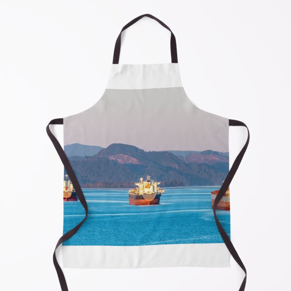 Item preview, Fleet of Cargo Ships on the Pacific Ocean designed and sold by debbieannpowell.