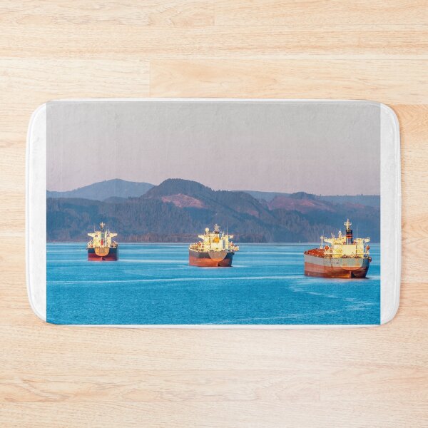 Item preview, Fleet of Cargo Ships on the Pacific Ocean designed and sold by debbieannpowell.