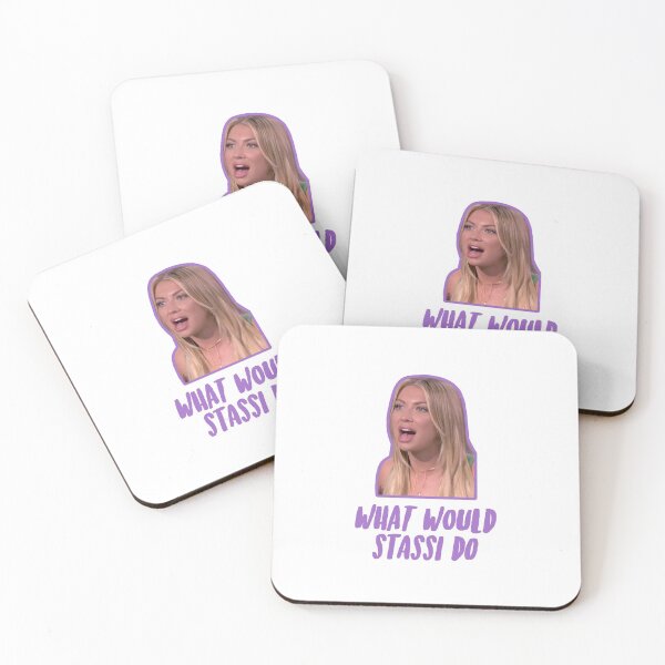 Item preview, What Would Stassi Do - Funny Meme Quote Sticker Wine Moments Stassi Schroeder Lisa Vanderpump Bravo Real Housewives Merch Fan Art Christmas Present Gifts Tom Jax Brittany Season Birthday Book designed and sold by qualityprinting.