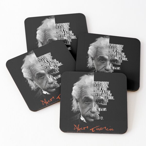 Item preview, Black and white Albert Einstein quote poster. designed and sold by Enea Kelo.
