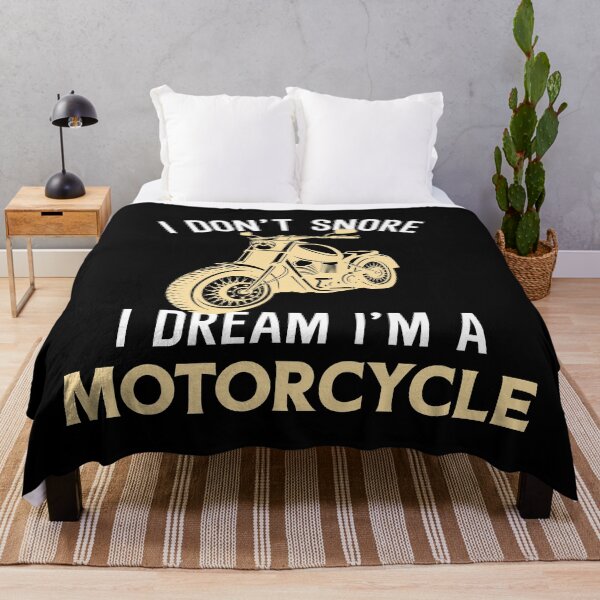 Item preview, I don't snore I dream I'm a Motorcycle - funny gift for motorcycle lover designed and sold by Artsy Apparels.